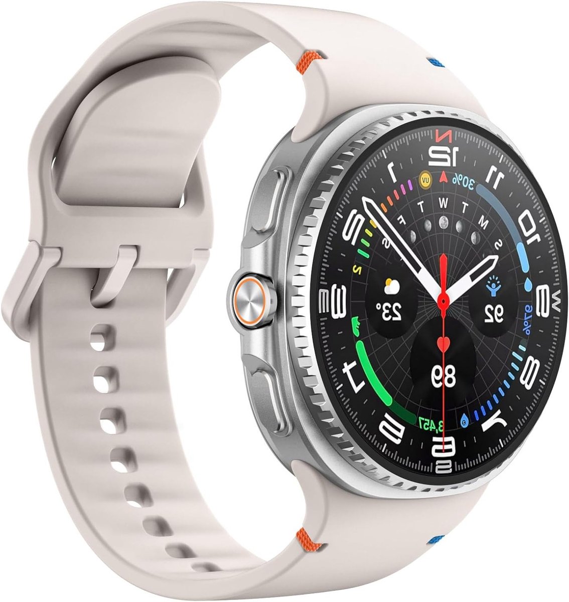 Sportieve Silicone Vervangband voor Samsung Galaxy Watch 8 en 8 Classic, Geschikt voor 40mm en 46mm, M/L, Comfortabel en Duurzaam voor Mannen en Vrouwen