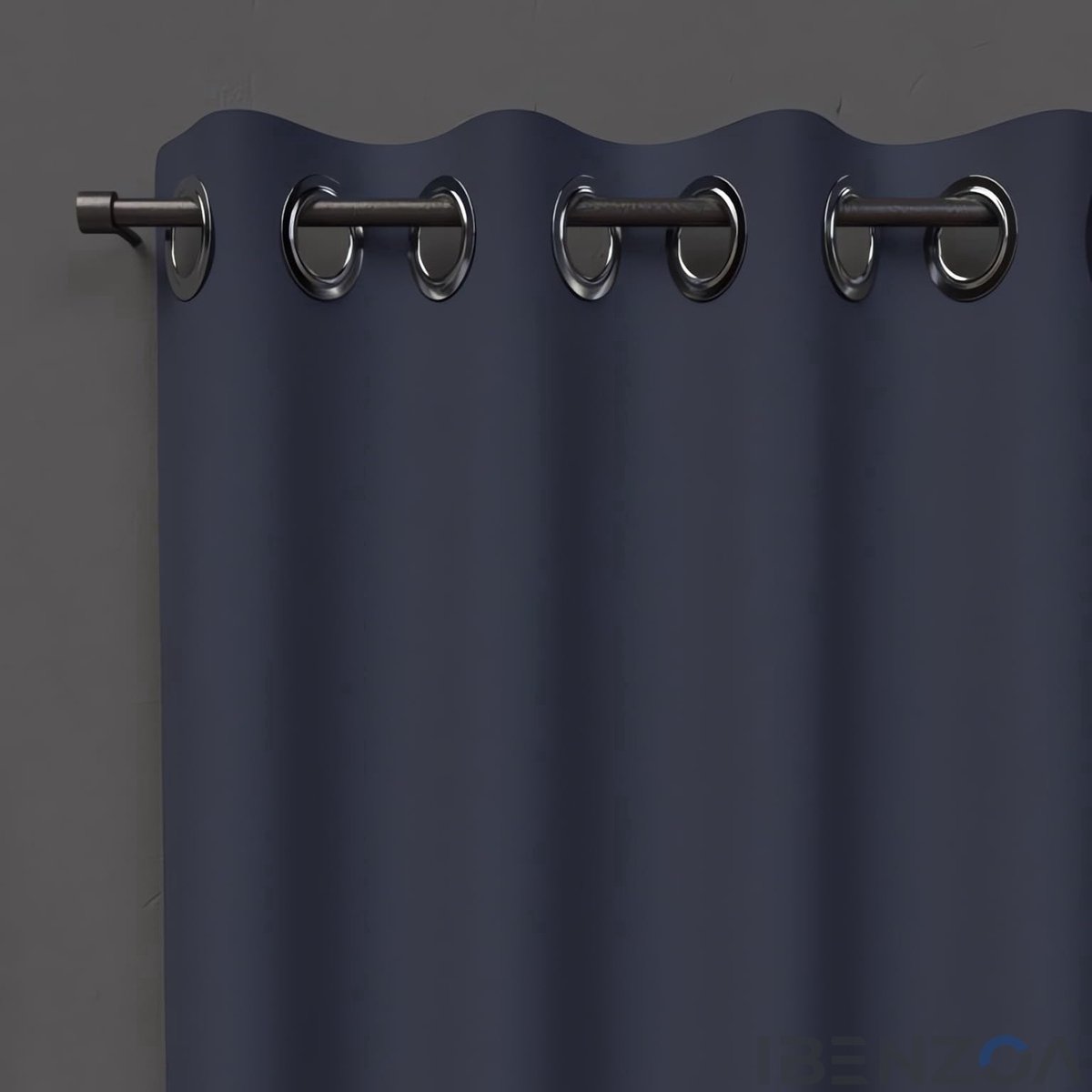 Ibenzoa Gordijn - Effen Marine Blauw - 135x250 cm - Polyester