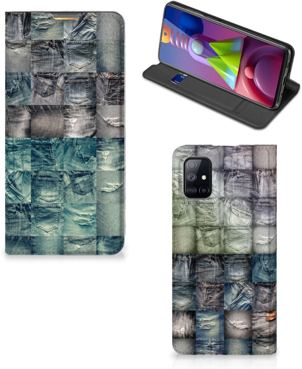 Hippe Standcase Samsung Galaxy M51 Spijkerbroeken
