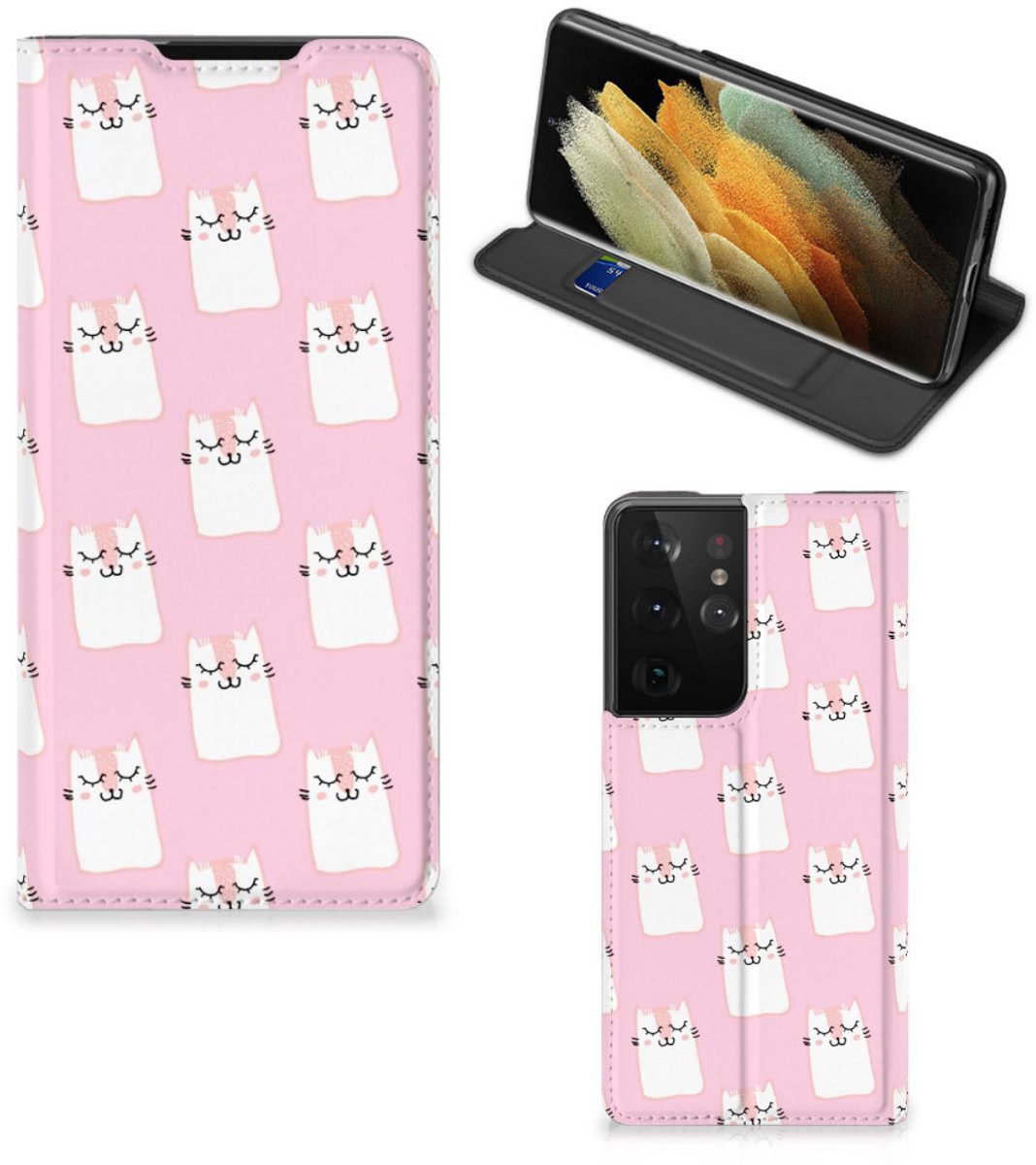 Samsung Galaxy S21 Ultra Hoesje maken Sleeping Cats