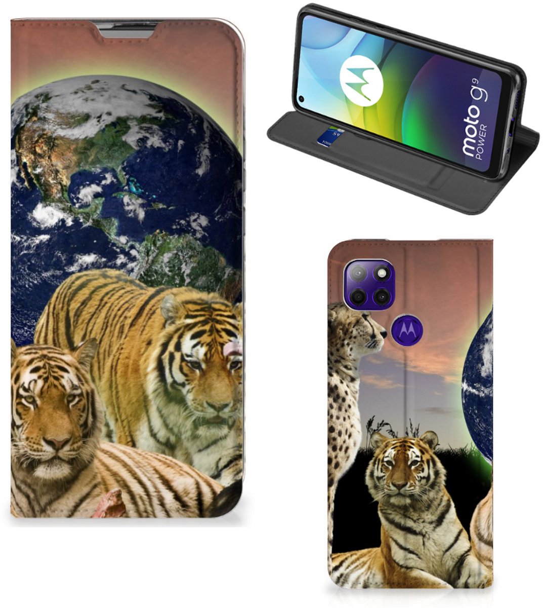 Motorola Moto G9 Power Hoesje maken Roofdieren