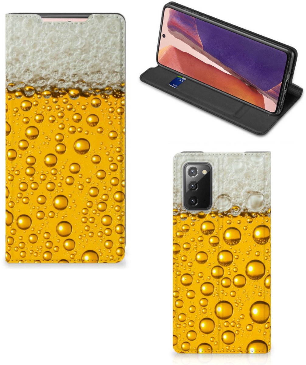 Standcase Hoesje voor Samsung Galaxy Note20 Flip Style Cover Bier