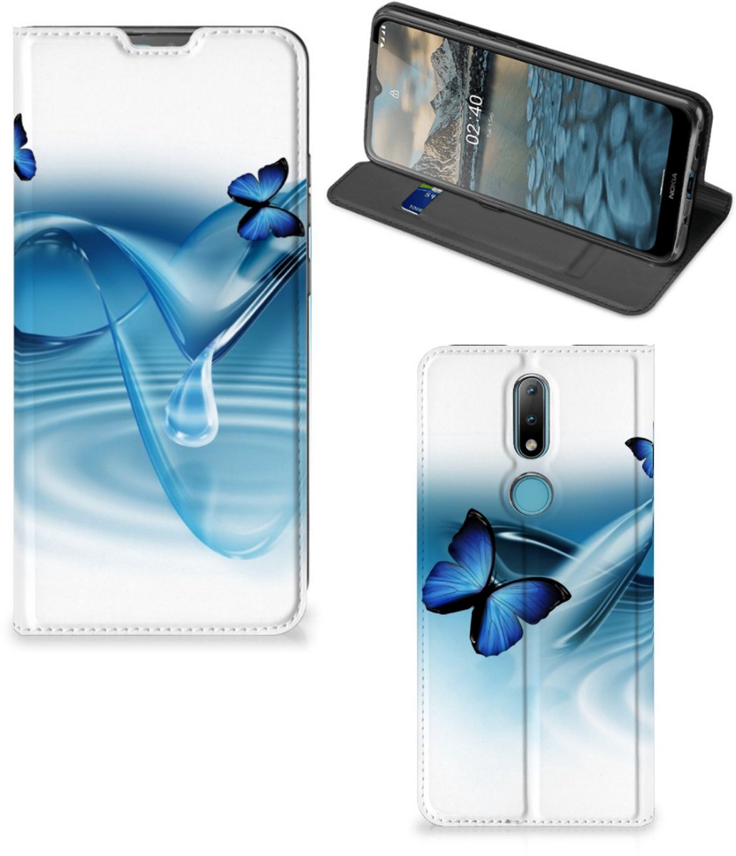 Nokia 2.4 Hoesje maken Vlinders