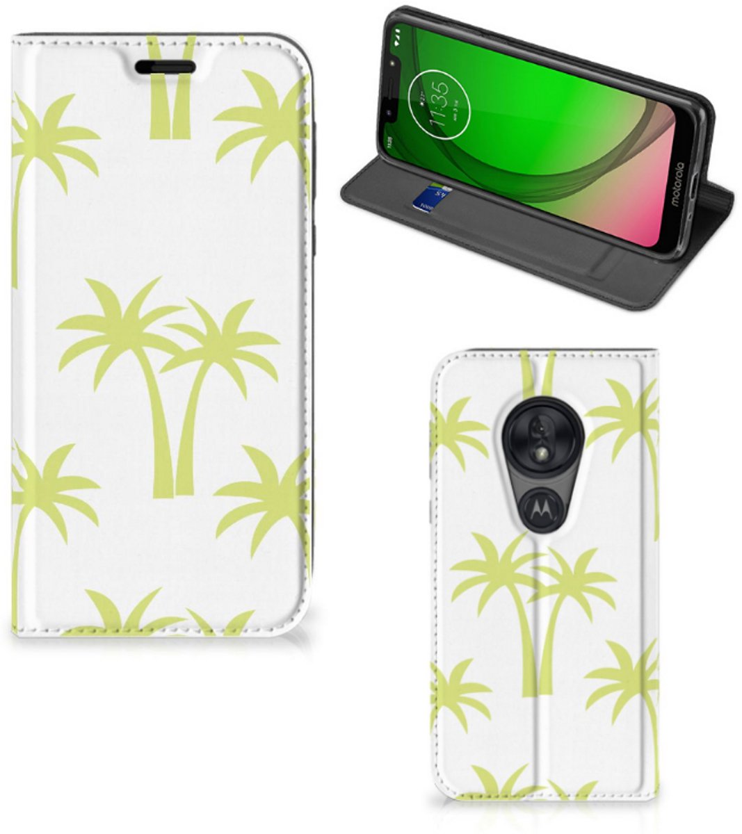 Motorola Moto G7 Play Smart Cover Palmtrees