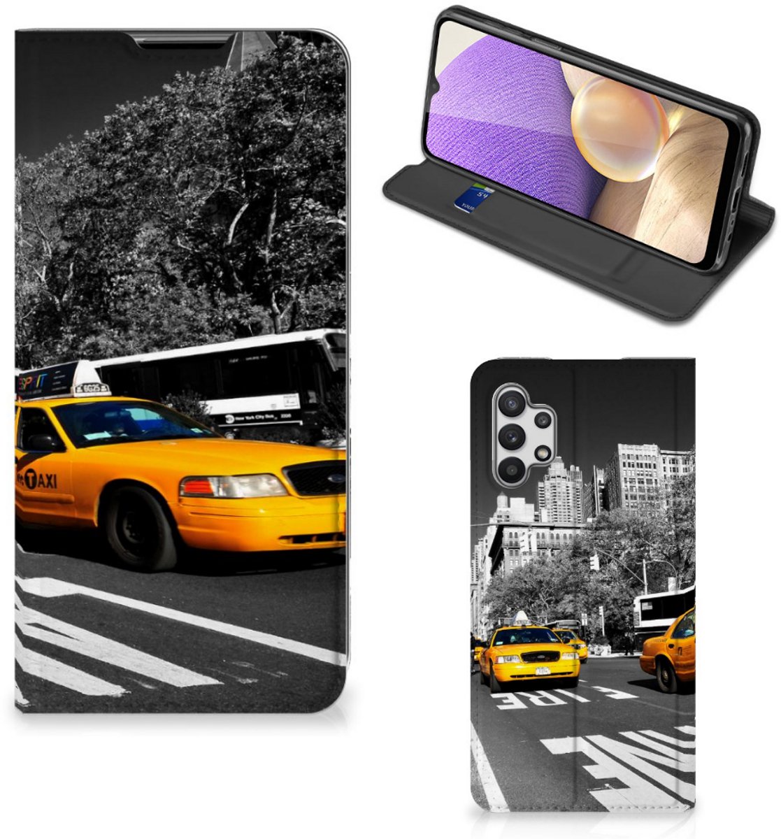 Samsung Galaxy A32 5G Book Cover New York Taxi