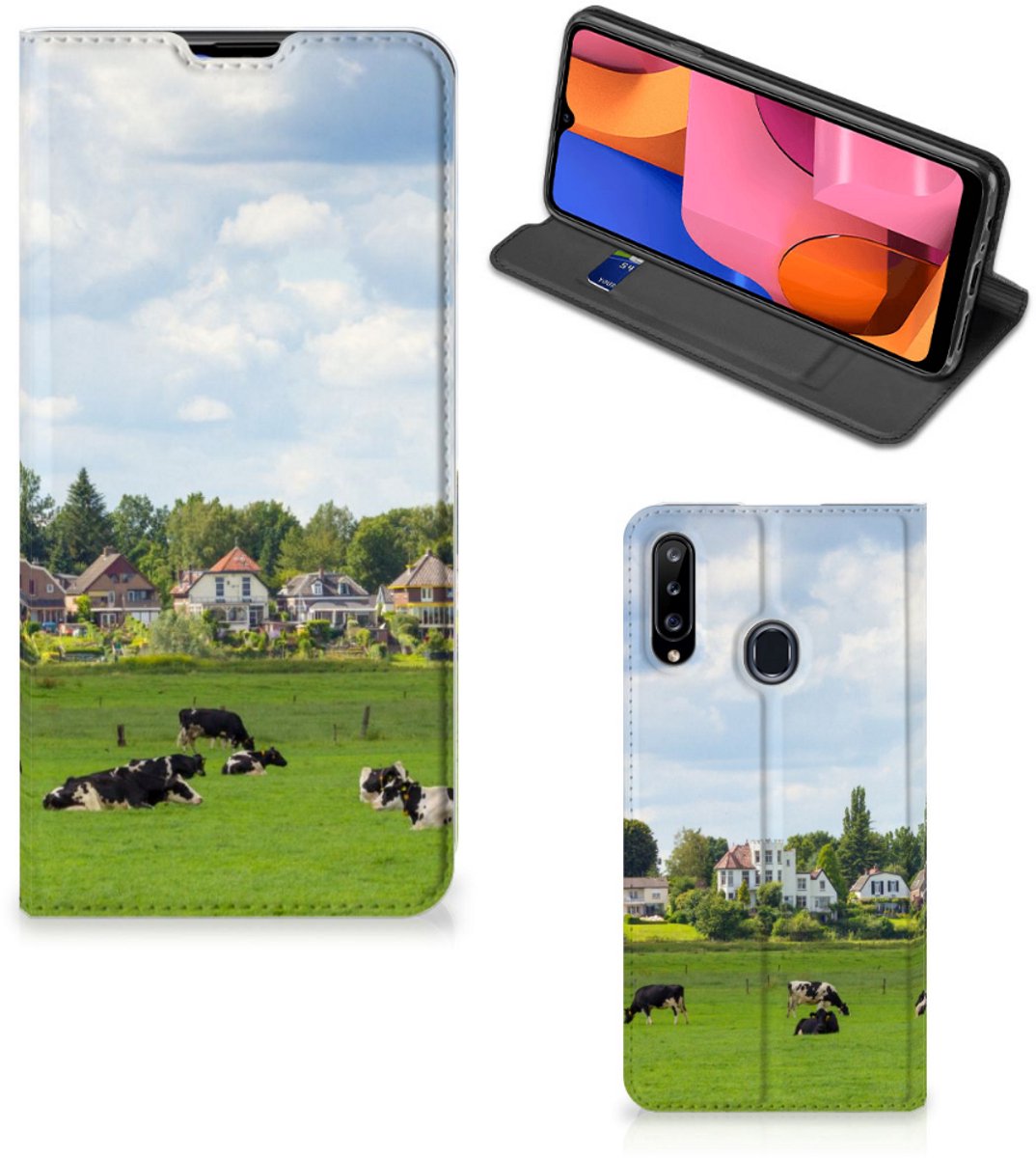 Samsung Galaxy A20s Hoesje maken Koeien