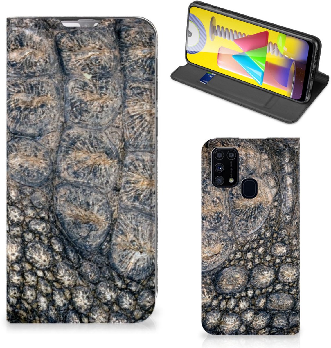 Samsung Galaxy M31 Hoesje maken Krokodillenprint