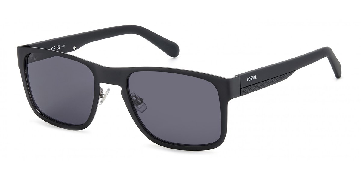Fossil FOS 2156/G/S Matte black dark ruthenium 56/21/145 MAN Zonnebrillen