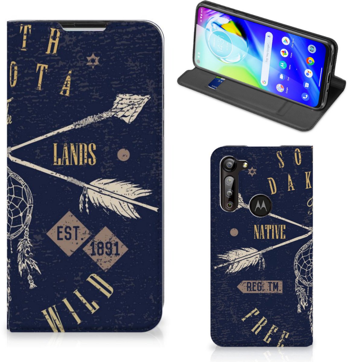 Motorola Moto G8 Power Book Cover South Dakota
