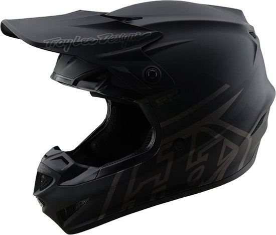 Troy Lee Designs GP Pro MIPS Mono Mat Zwart Crosshelm - Maat XS - Helm