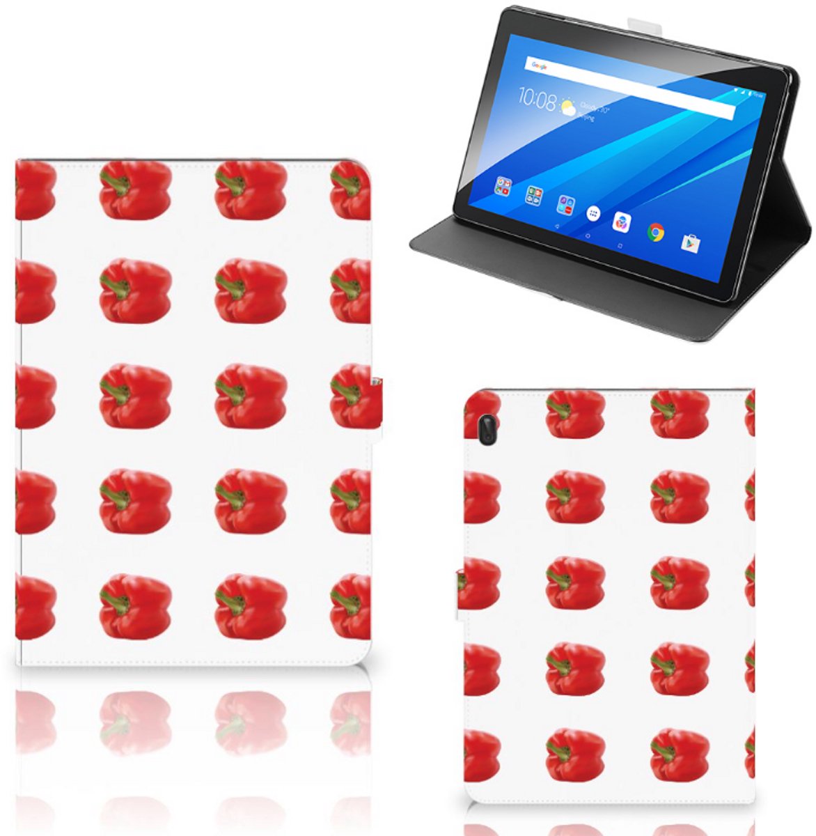 Lenovo Tab E10 Tablet Stand Case Paprika Red