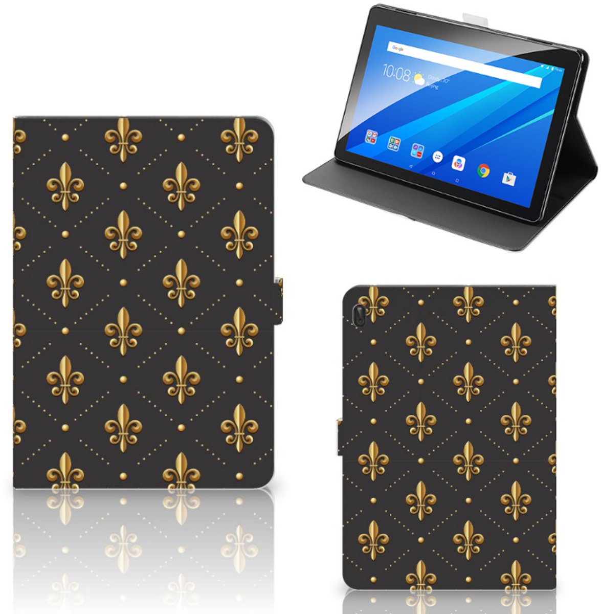 Lenovo Tab E10 Tablet Hoes Franse Lelie