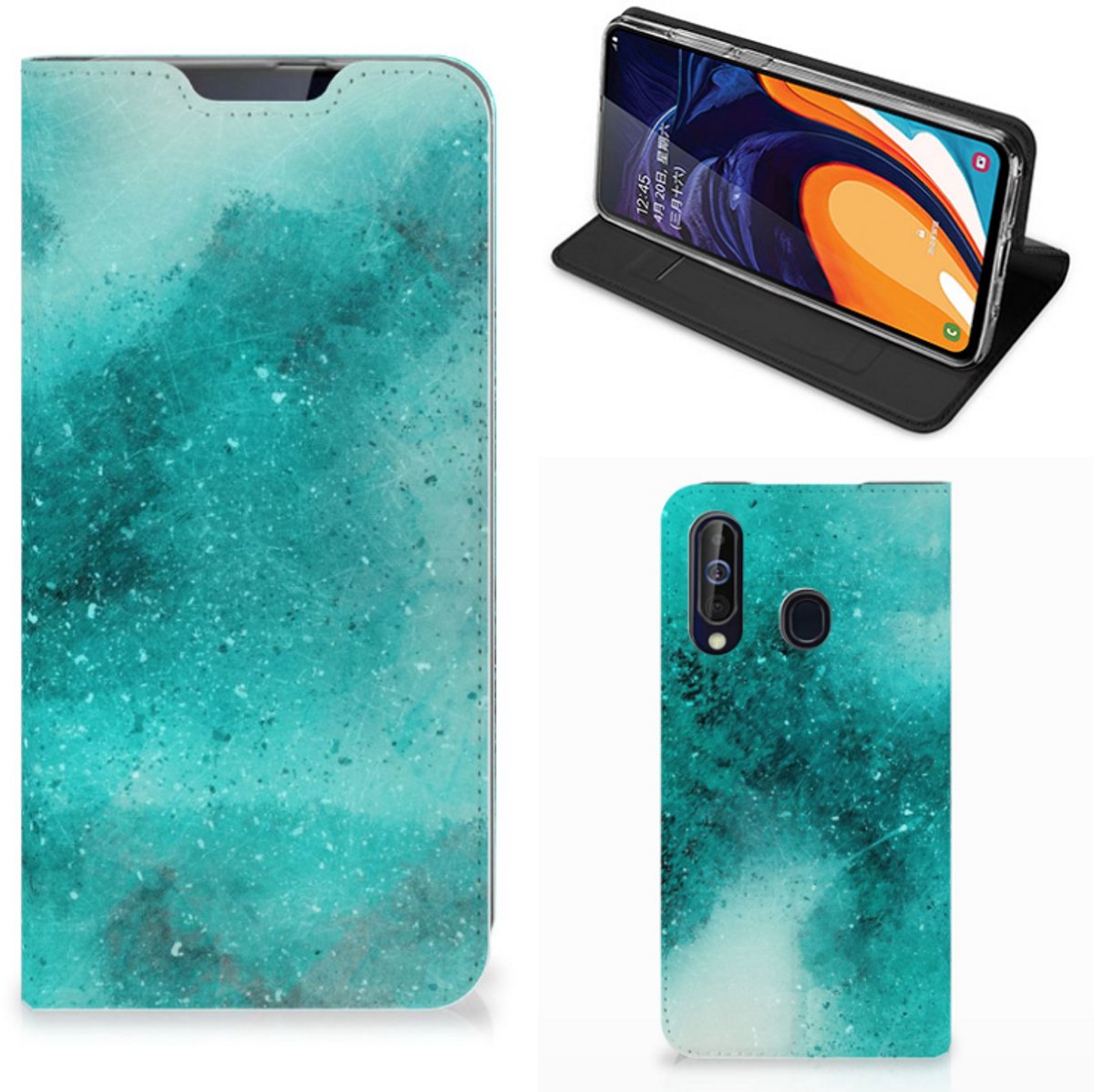 Bookcase Samsung Galaxy A60 Painting Blue