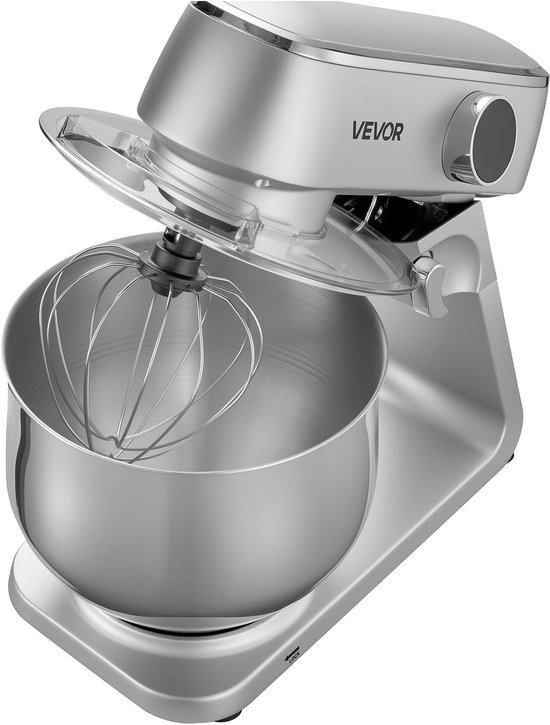 VEVOR Staande Mixer/Keukenmachine voor Bakken, 1800W Deegmixer met Roestvrijstalen Kommen (7,4 L) & Deeghaak & Klopper & Garde, 10 Snelheden Kantelbare Mixer van Vevor — afbeelding 2