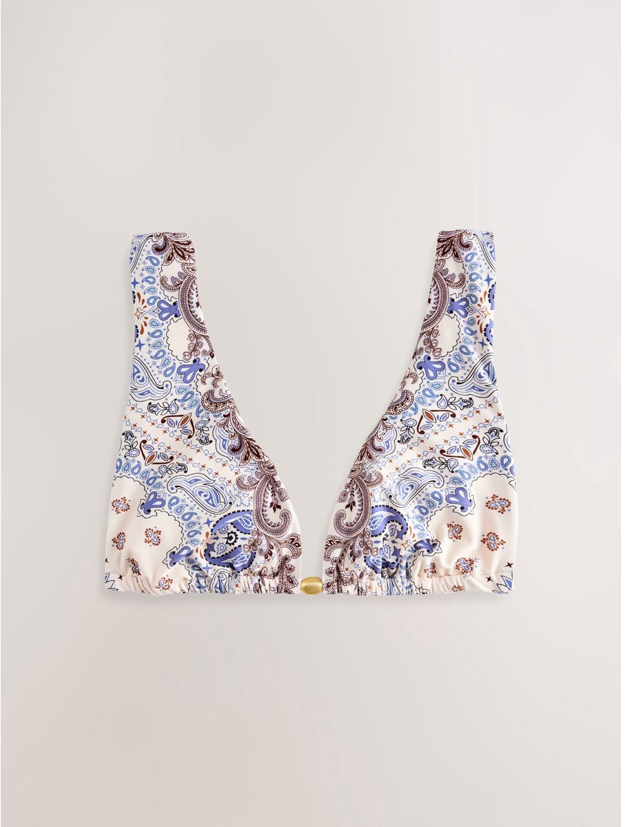 Next - Dames - Driehoekige bikinitop - Crème