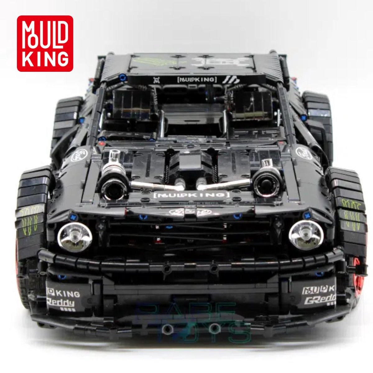 Mould King 13108 Mustang Hoonicorn mega bouwset | City fast racing champions adventure | Creator classic motor bouwpakket | Technische speelgoed ideas voor volwassenen & kinderen | DIY furious speed auto - geschikt voor lego | Bouwdoos met 3201 bloks — afbeelding 11
