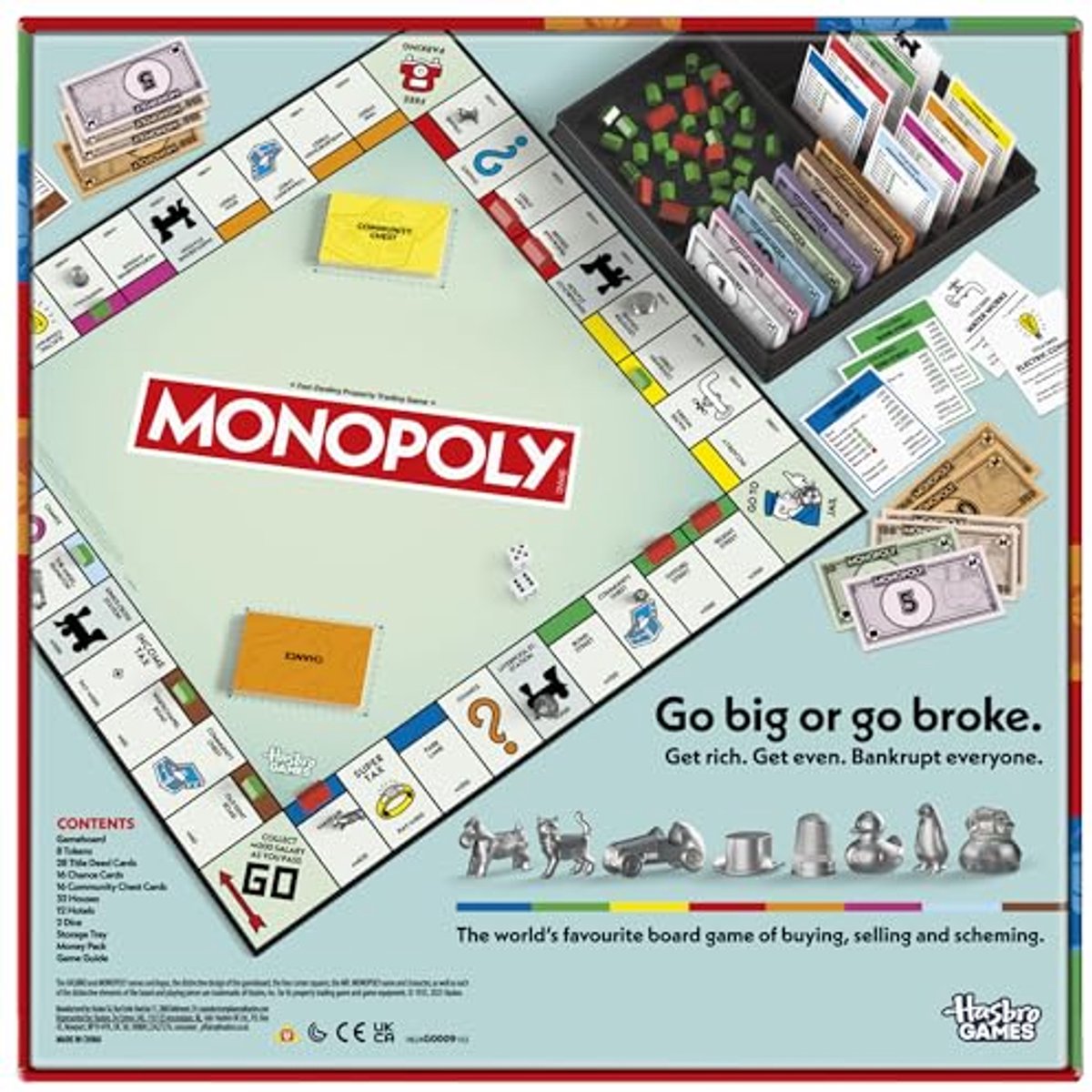 Hasbro bordspel Monopoly Classic - Engelstalig - Familiespel - Educatief speelgoed. — cadeau in Spellen & Speelgoed - foto 4