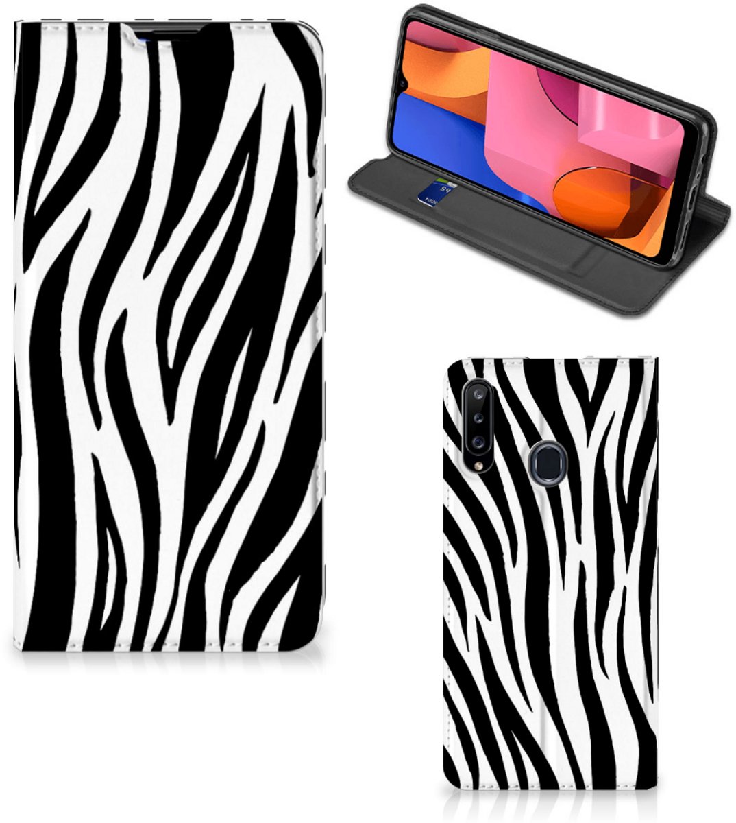 Samsung Galaxy A20s Hoesje maken Zebra