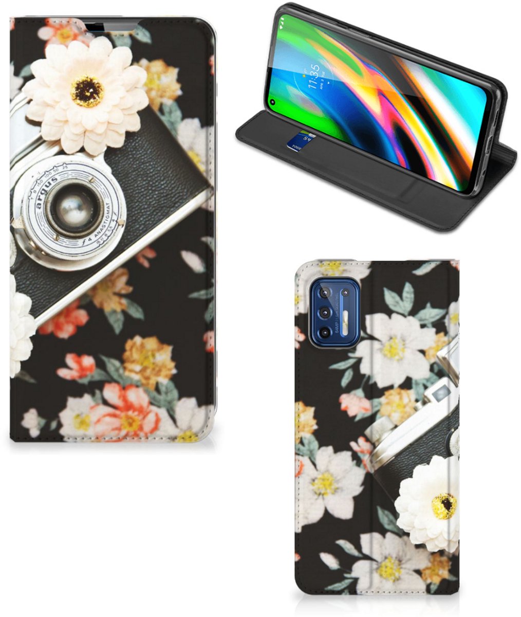 Motorola Moto G9 Plus Stand Case Vintage Camera