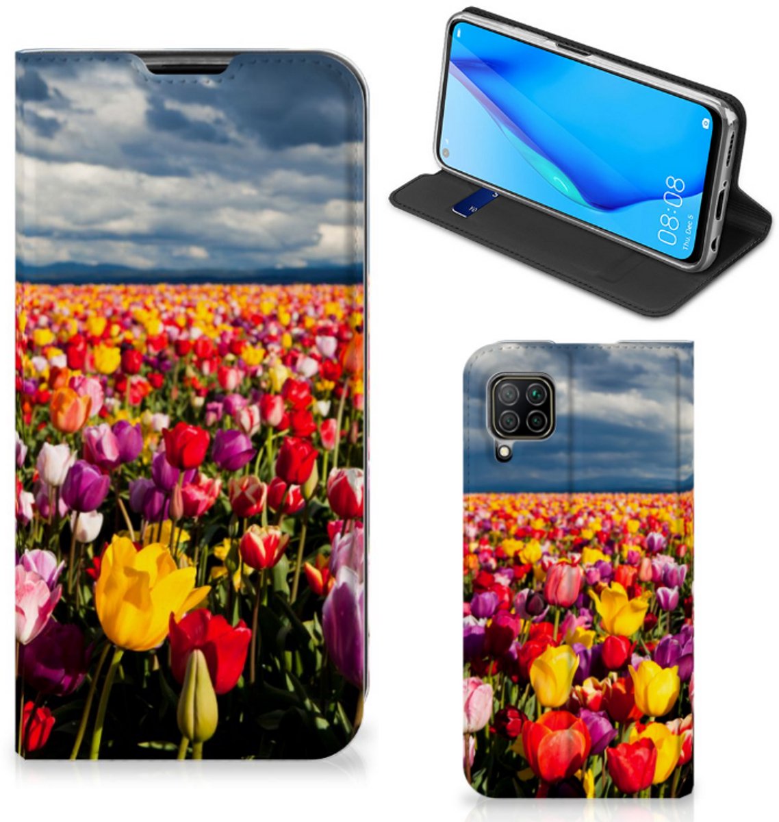 Huawei P40 Lite Smart Cover Tulpen
