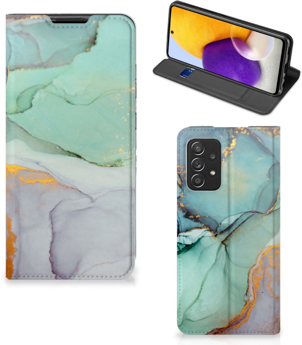 Standcase Hoesje voor Bookcase voor Samsung Galaxy A72 (5G/4G) Watercolor Mix