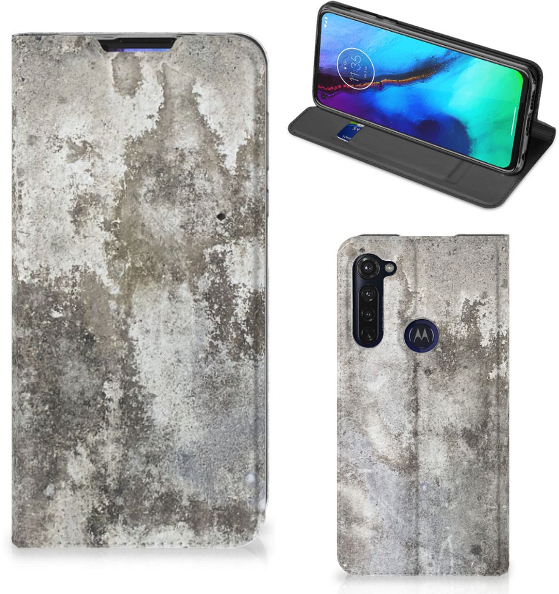 Motorola Moto G Pro Standcase Beton Print