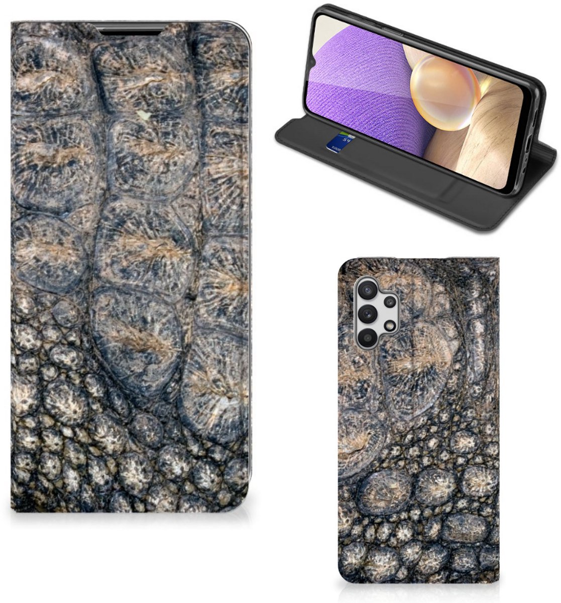 Samsung Galaxy A32 5G Hoesje maken Krokodillenprint