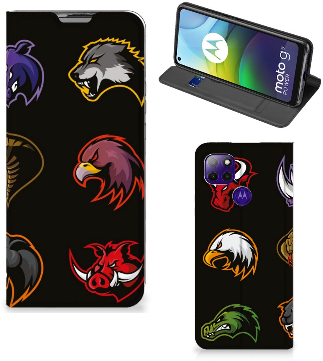 Motorola Moto G9 Power Magnet Case Cartoon