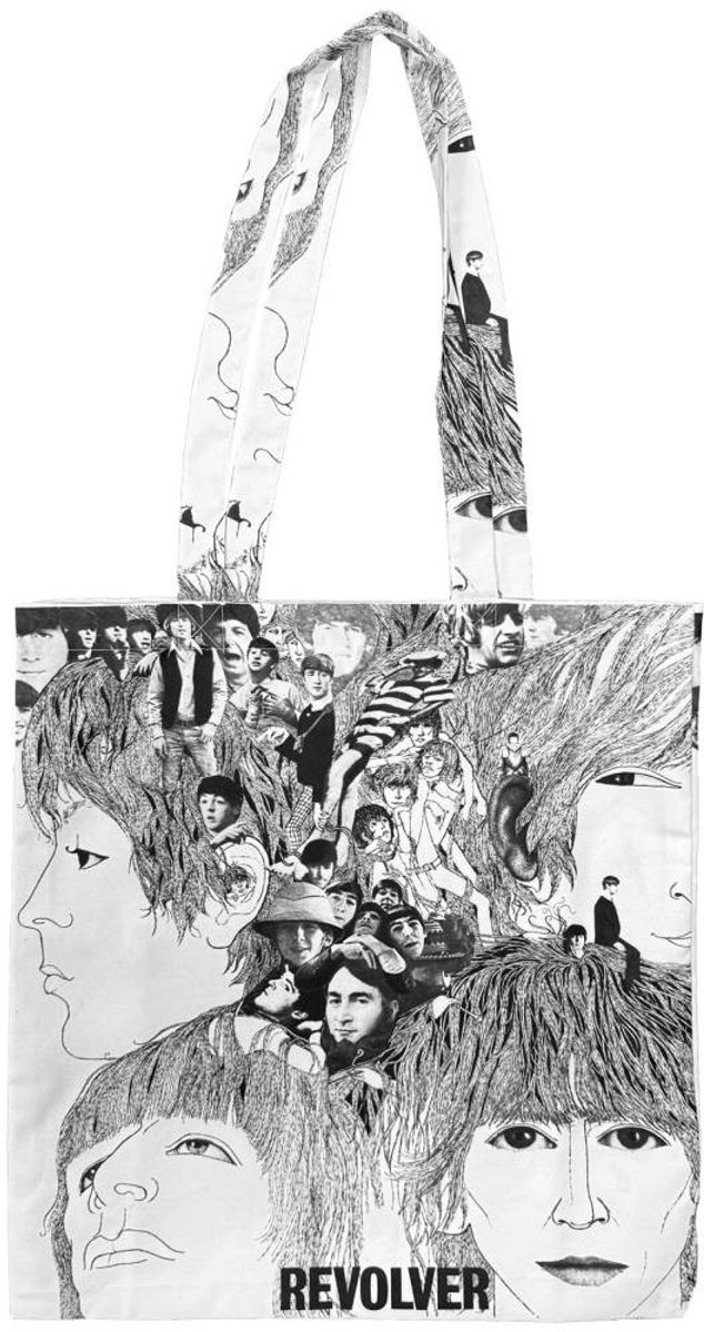The Beatles - Revolver Schoudertas/Shopper - Wit/Zwart