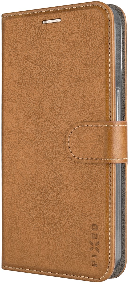 FIXED Opus Flip Cover met Leder look, kaarthouder&standaard voor Samsung Galaxy A57 5G, bruin