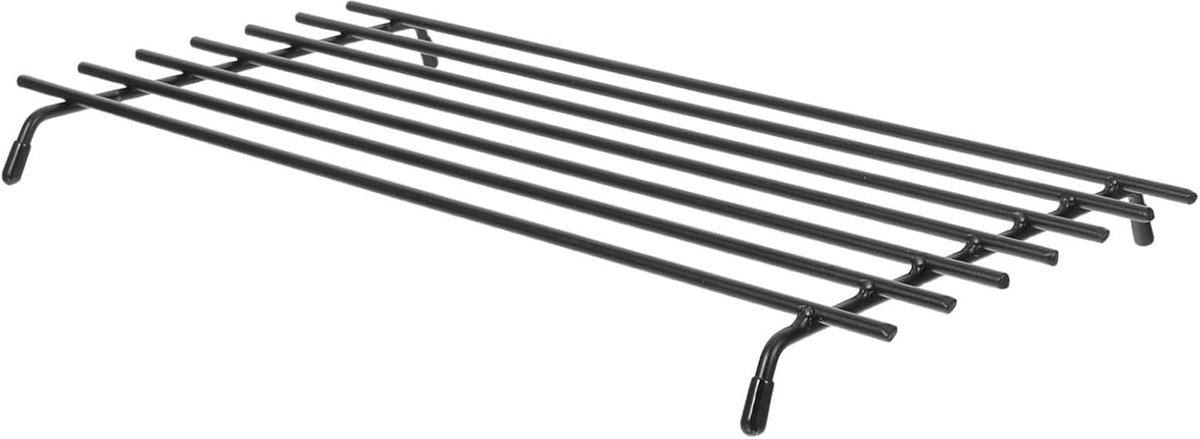 2x Metalen zwarte pannen/ovenschalen onderzetters 35 x 20 cm - Keukenbenodigdheden - Kookbenodigdheden - Tafel dekken - Pannenonderzetter - Pannen/ovenschalen onderzetters van metaal