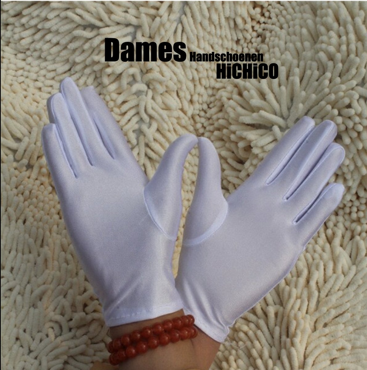 Beschermende Handschoenen - Handschoenen - Eczeemhandschoen - White Gloves - Jewelry Handschoen - Werk Handschoen - Beauty salon handschoenen - Veiligheid Handschoen Lichtgewicht Unisex Zacht MAAT L ----- HiCHiCO®