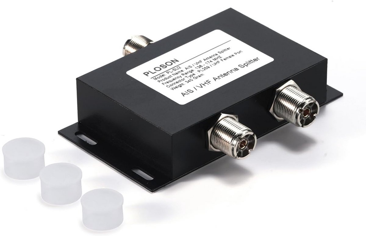 Antenne Splitter - VHF Divider - Radio Communicatie - 2-Weg Verdeeld - 50 Ohm - Zwart
