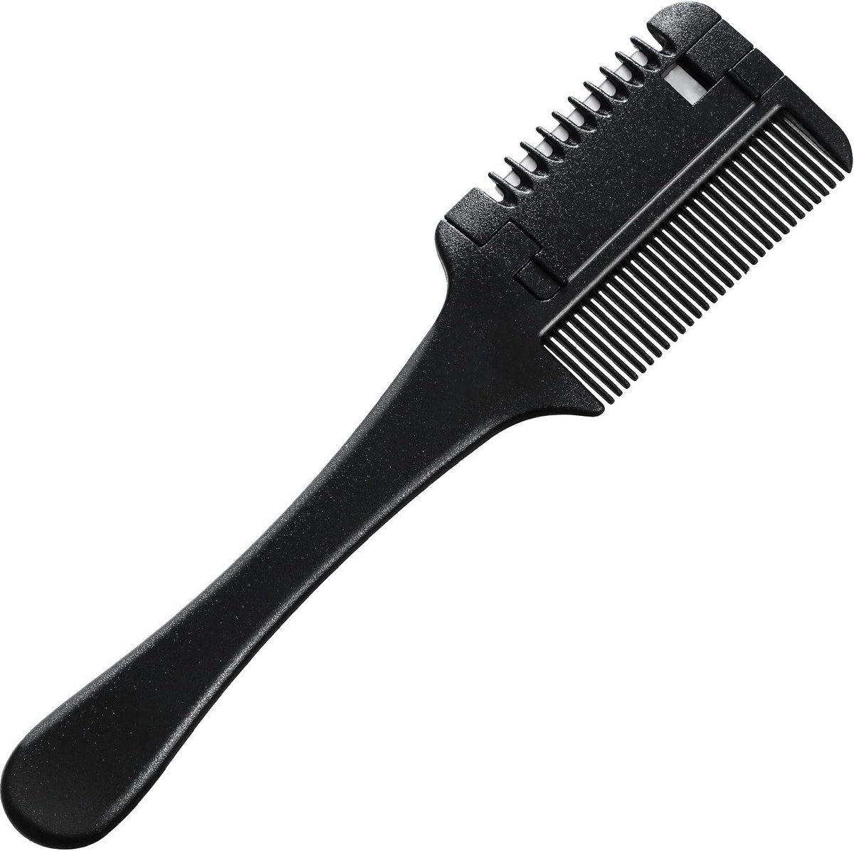 Haarkam met Scheermes - Dunner Haar Tool - Haar Styling - Dubbelzijdig Ontwerp - 19 cm - Zwart