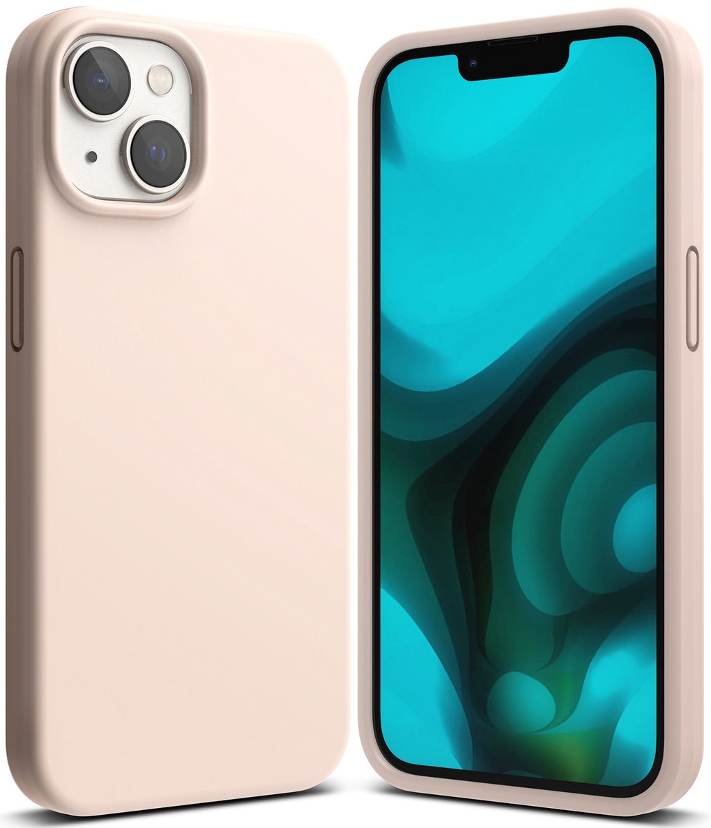 Ringke - APPLE - iPhone - 14 - Plus - 6.7 - SILICONEN - ROZE - ZAND