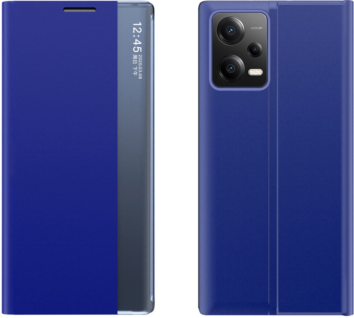 Hurtel New Sleep Case - Telefoonhoes - Xiaomi Redmi Note 12 Pro+ - Blauw - Magneetflap