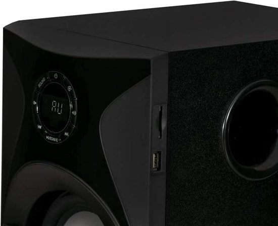 Surround Sound Systeem - Home Cinema Set - Film Avond Thuis - Bluetooth 5.1 Connectie - 6 Delig - Zwart — afbeelding 5