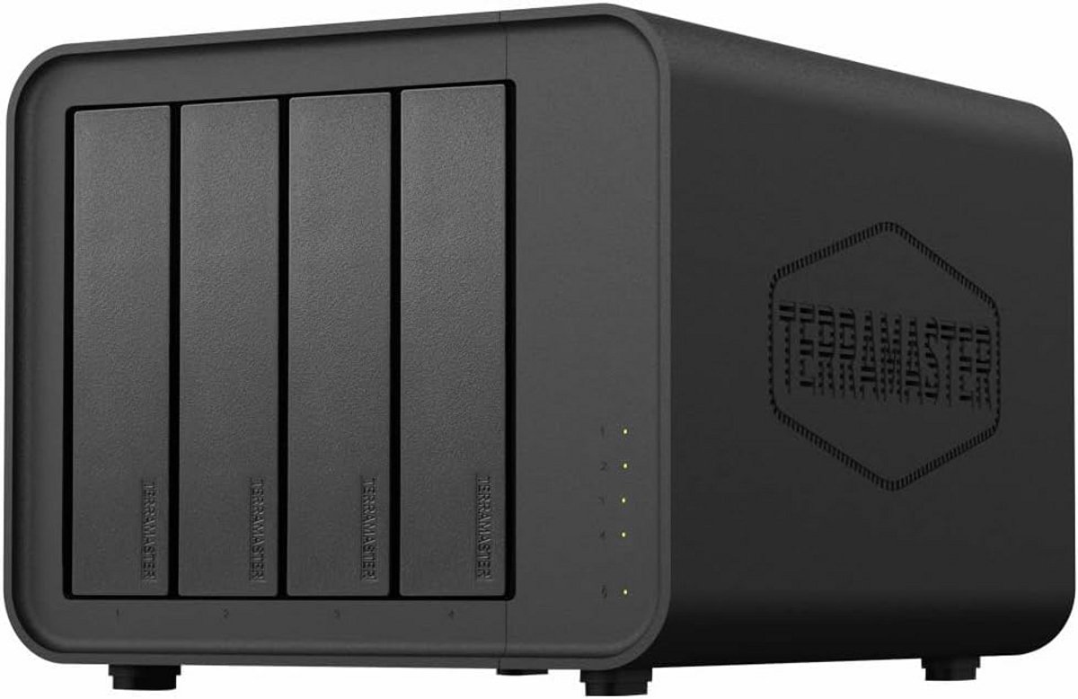 Externe Harde Schijf Behuizing - Opslagstation - Snelle Data Overdracht - Tool-less Installatie - 4 Bay 88TB - Zwart