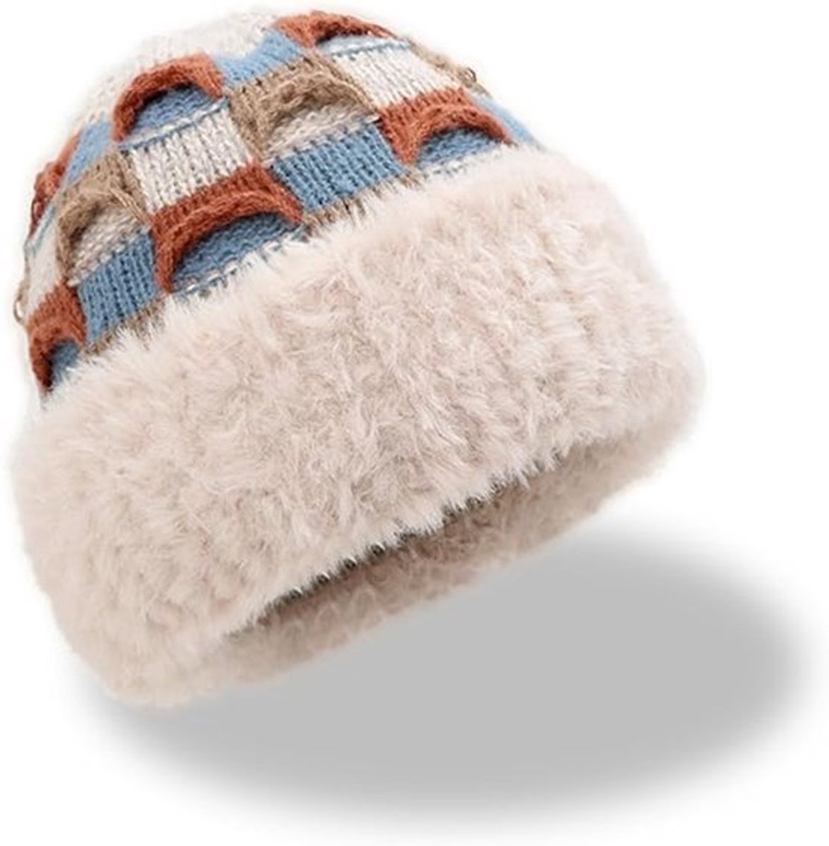 Warme muts - Gebreide muts - Warme wintermuts - Unisex - Gebreide muts - Gebreide muts met pompon - Geschikt voor dames en meisjes om thuis en buiten warm te blijven tijdens de winter.