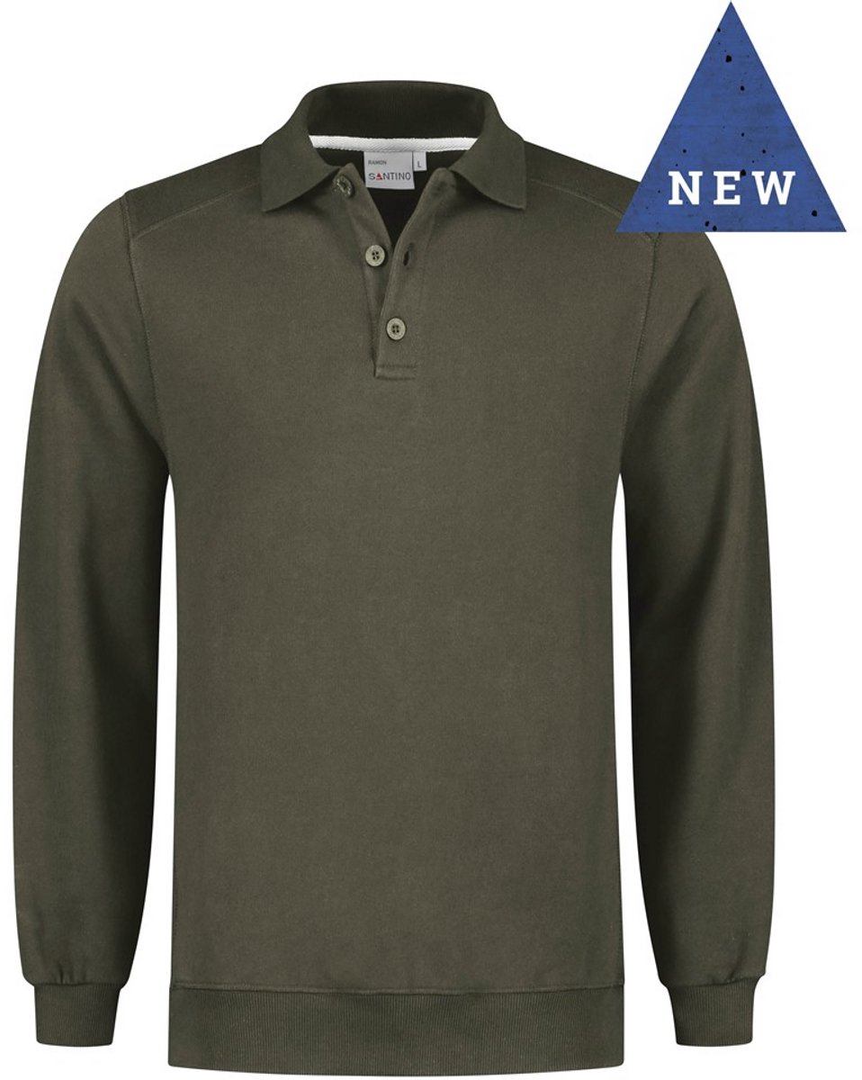 SANTINO RAMON Polosweater 3XL / Zwart
