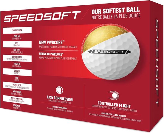 Golfballen - Sportballen - Sporten - Lage compressie kern - 12 Stuks - Wit — afbeelding 3
