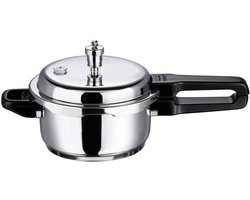 RVS Pressure Cooker 2 Liter met Sandwich Bodem - Zilver