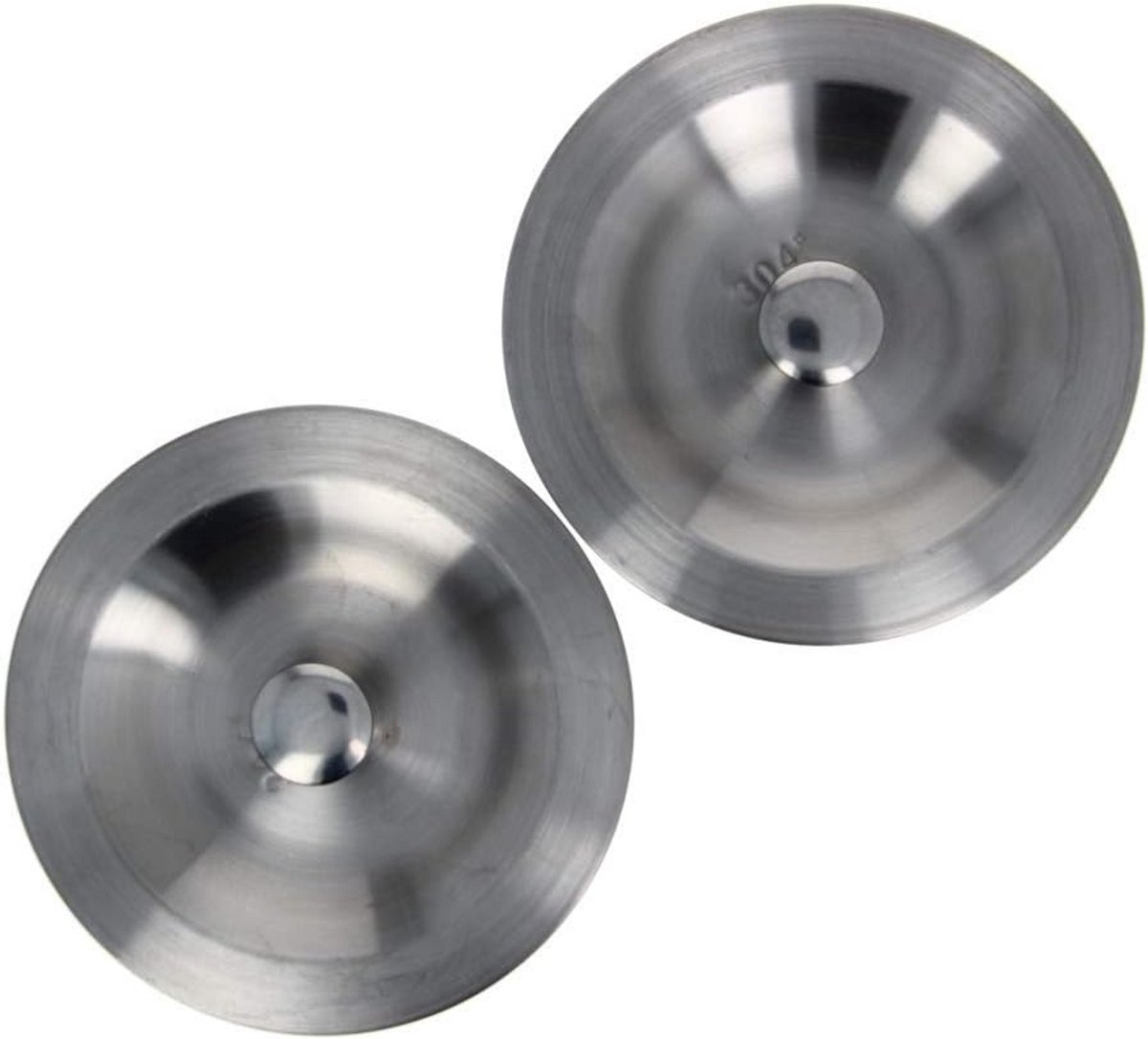 Zinken Afvoerstop - Keukenplug - Water In Houden - Rubberen Afdichting - 80mm Diameter - Zilver