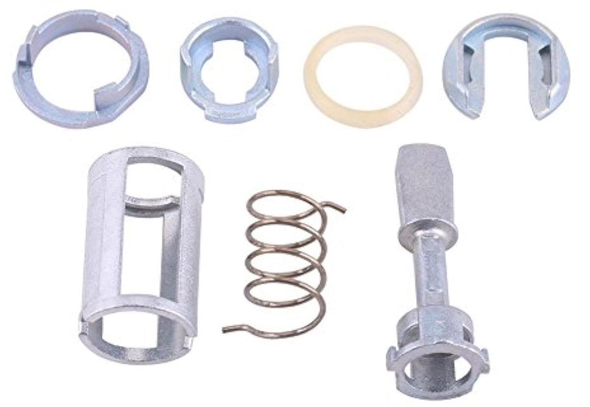 Dailygoods- Deurslot Reparatieset - Cilinderslot - Vervangende Onderdelen - Geschikt voor IV 4 MK4 1997-2005 - 7 Stuks - Metalen Materiaal - Deurslotset