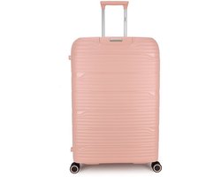 Decent EXPLORER Spinner TSA Reiskoffer 106 liter - Grote maat koffer 77 × 52,5 × 29,5 cm - Reiskoffer met wielen - Lichtgewicht koffer - Reiskoffer groot - Pink