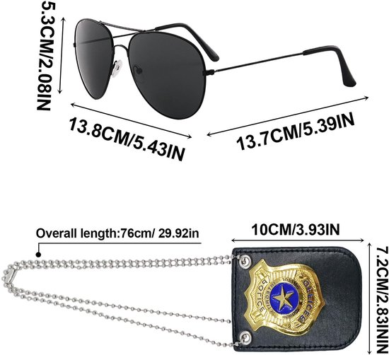 Dailygoods- Politiekostuum Kinderen - Politie Kostuum - Verkleedset van Dailygoods — afbeelding 5