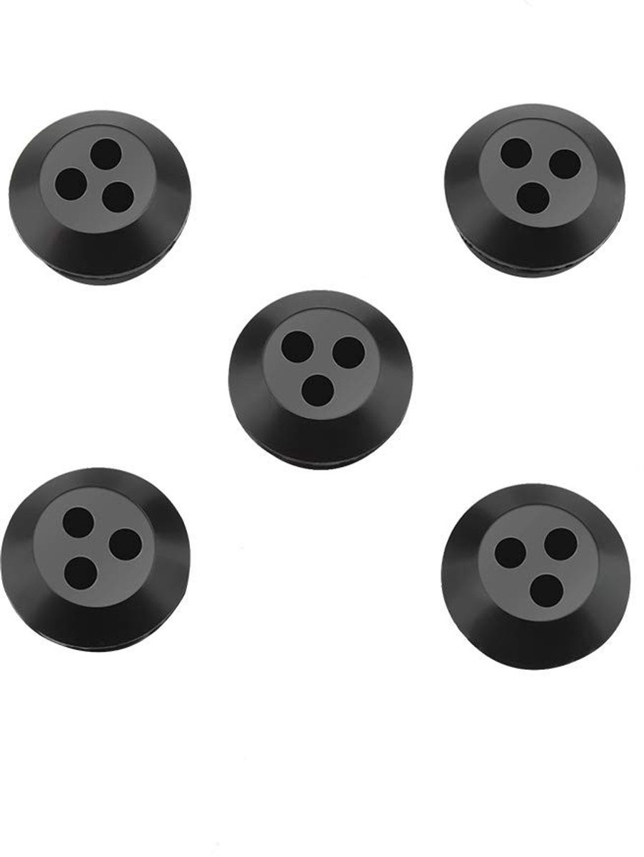 Dailygoods- Doorvoertule 3-gaats - Brandstoftank Doorvoer - Vervangingen Grasmaaier - Rubber - Gatdiameter 5 mm - Compatibel met Echo Modellen