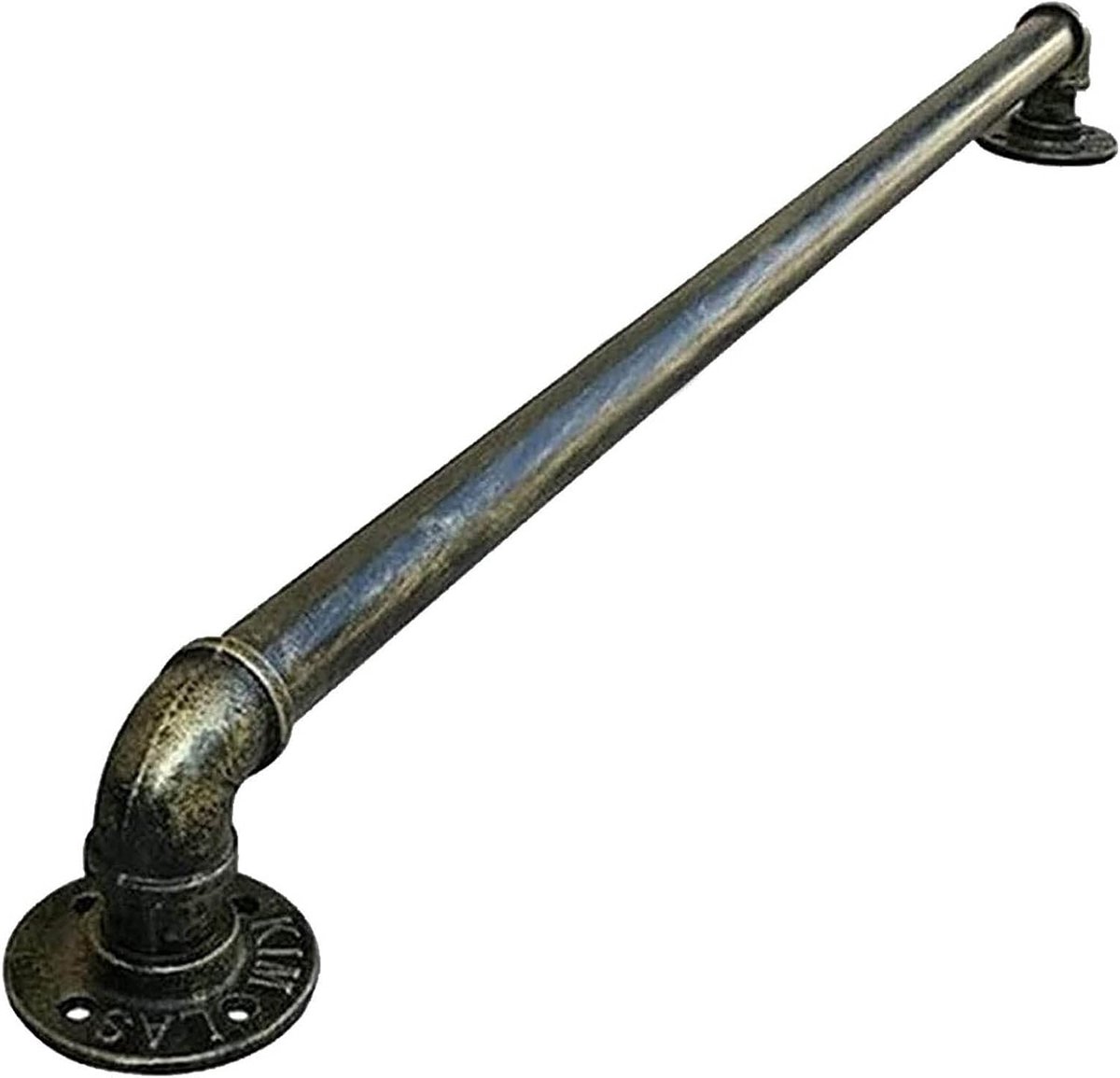 Muurleuning - Trapleuning Steun - Veiligheid Binnenshuis - Smeedijzer Gegalvaniseerd - 330cm - Brons