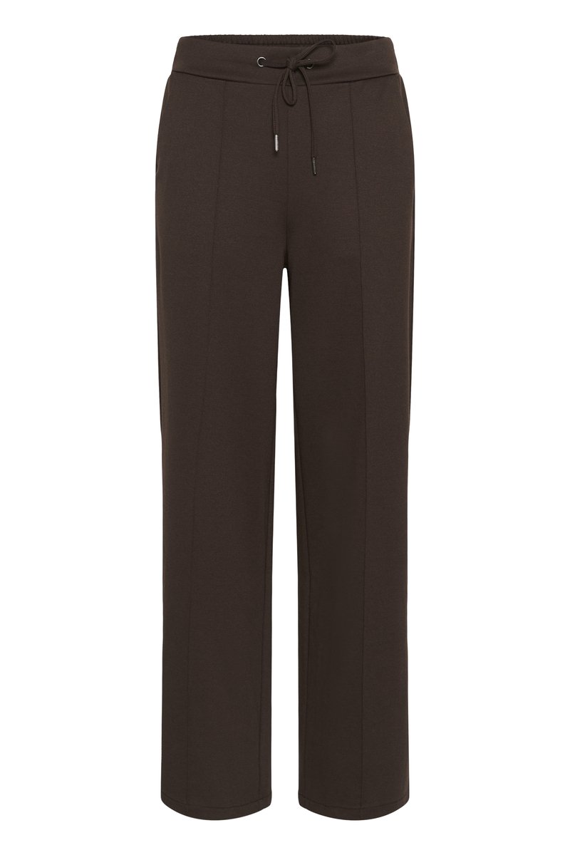 Kaffe KAjenny Straight Pants Dames Broek - Coffee Bean