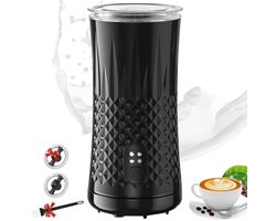 Melkopschuimer - Melkstomer - Koffie Maken - 4-in-1 Programma's - 240 ml - Zwart